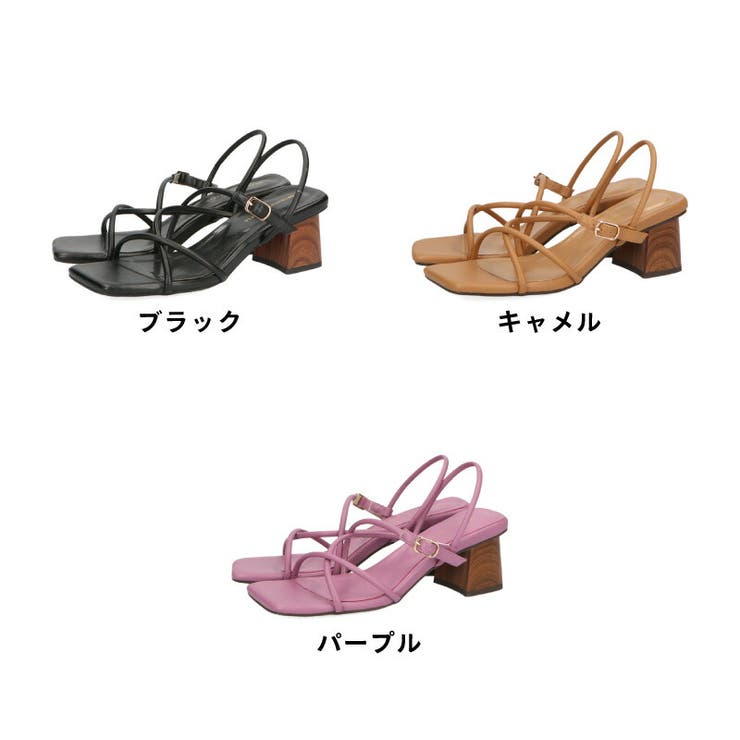 オリエンタルトラフィック》チューブストラップウッドヒール