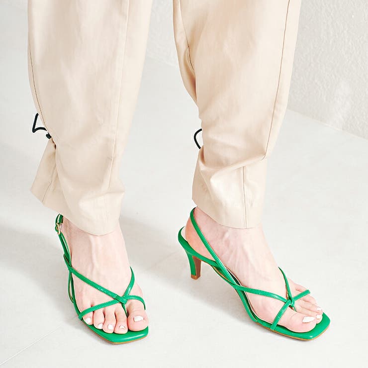 スクエアトゥトングヒールサンダル | ORiental TRaffic | 詳細画像9 