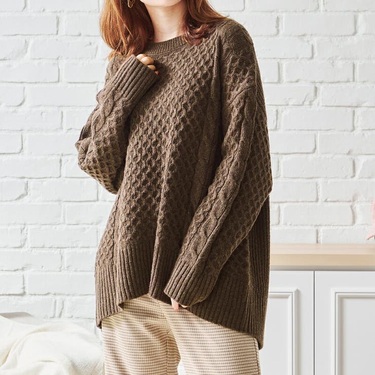 ケーブルニット/AC1458 acro アクロ[品番：ORTS0003902]｜ORiental