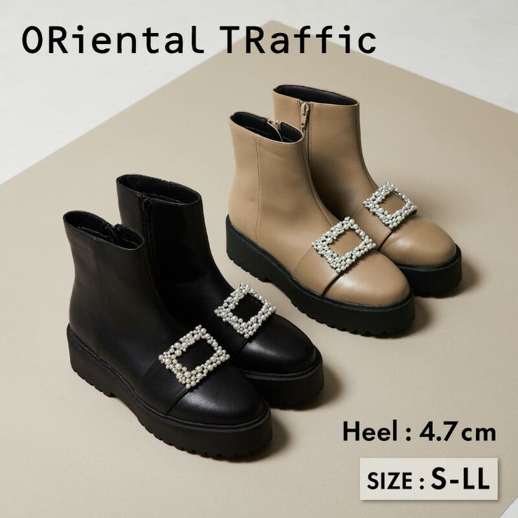 パールバックル厚底ブーツ/21426 | ORiental TRaffic | 詳細画像1 