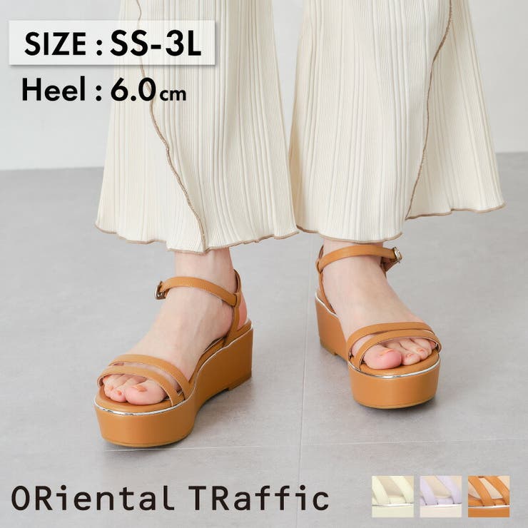 メタリックライン厚底サンダル 品番 Orts Oriental Traffic オリエンタルトラフィック のレディースファッション通販 Shoplist ショップリスト