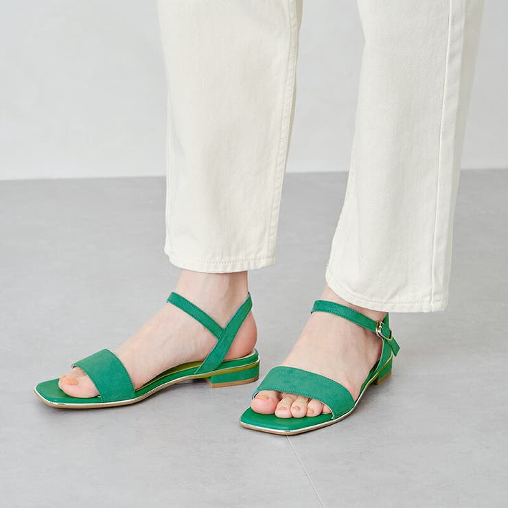 スクエアトゥメタリックラインサンダル 品番 Orts Oriental Traffic オリエンタルトラフィック のレディースファッション通販 Shoplist ショップリスト