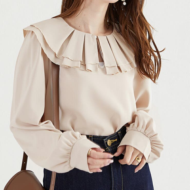 2wayラッフルフリルビックカラーブラウス/AC3424 | ORiental TRaffic | 詳細画像6 