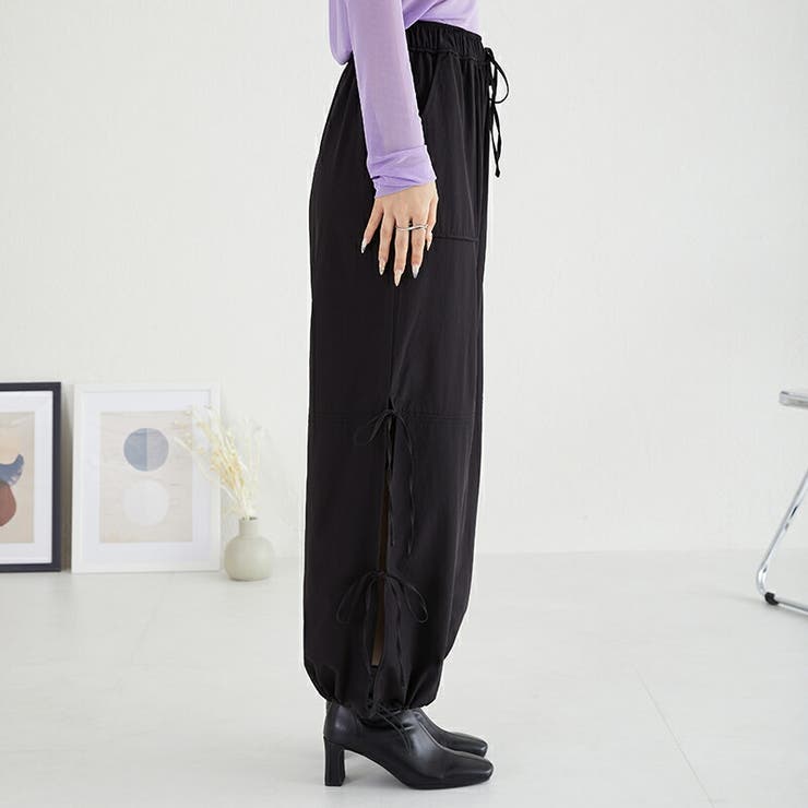 《acro》アクロ サイドリボンパラシュートパンツ | ORiental TRaffic | 詳細画像7 