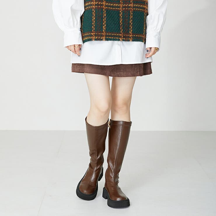 オリエンタルトラフィック》厚底ストレッチロングブーツ[品番 オリエンタルトラフィック》厚底ストレッチロングブーツ[品番
