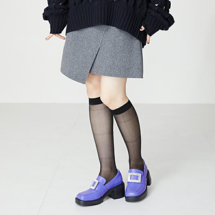 スクエアビジューバックルシューズ[品番:ORTS0005957 スクエアビジューバックルシューズ[品番:ORTS0005957