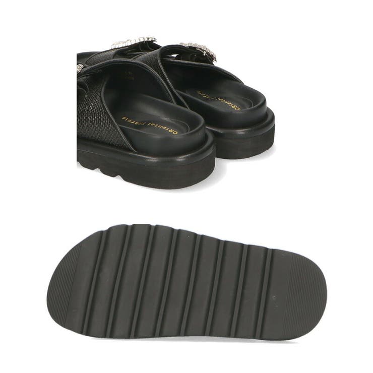 ビジューバックルコンフォートサンダル/31225[品番：ORTS0005797