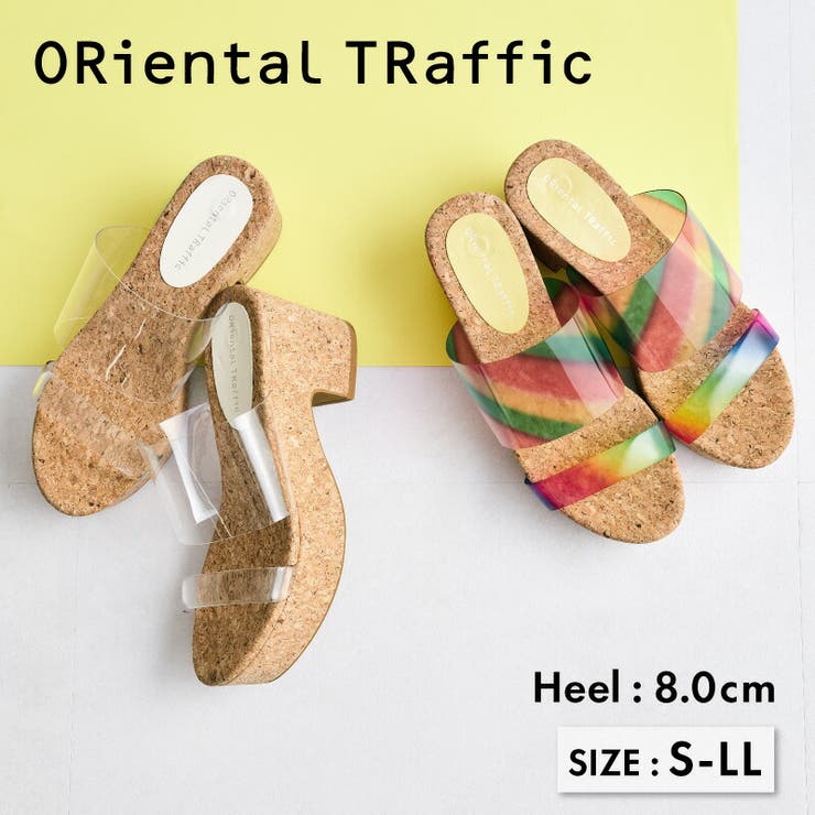 PVCダブルベルト厚底サンダル/31228 | ORiental TRaffic | 詳細画像1 