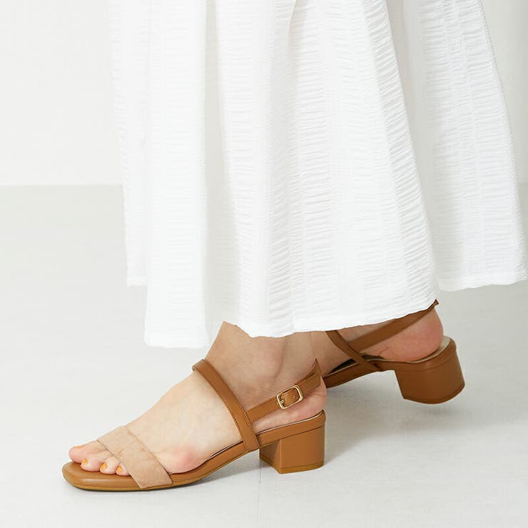 バックストラップミドルヒールサンダル/32211[品番：ORTS0005837