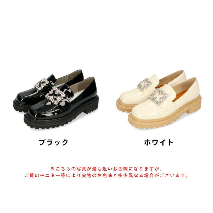 ビジューモチーフエナメルローファー/31113[品番：ORTS0004050
