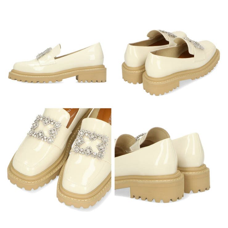 ビジューモチーフエナメルローファー/31113[品番：ORTS0004050