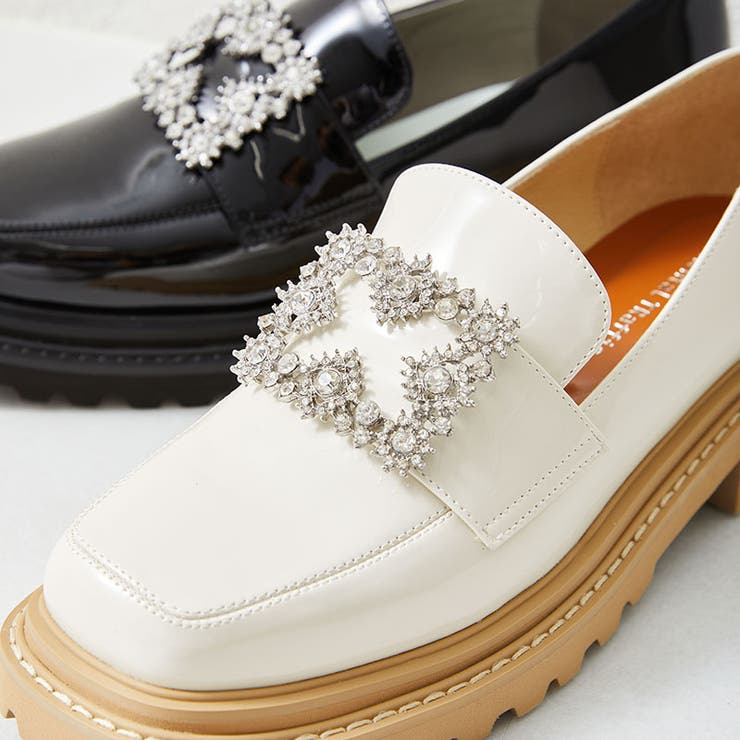 ビジューモチーフエナメルローファー/31113[品番：ORTS0004050