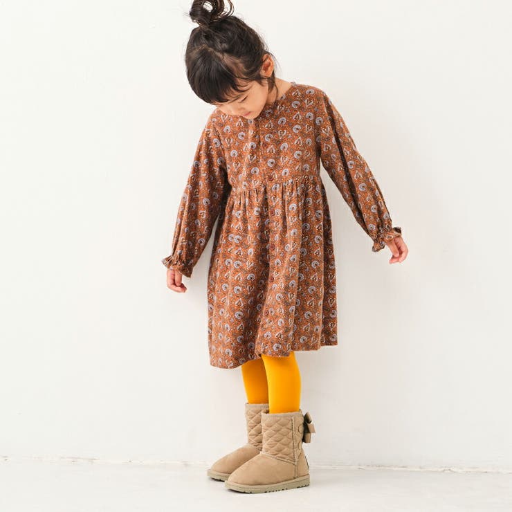 KIDS ダブルリボンムートンブーツ/K-942[品番：ORTS0000246]｜ORiental