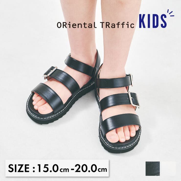 KIDS 厚底バックルベルトサンダル/K-221[品番：ORTS0003811