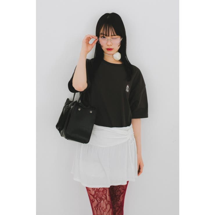 《メロクロコラボ》ハートモチーフTシャツ | nemne | 詳細画像4 
