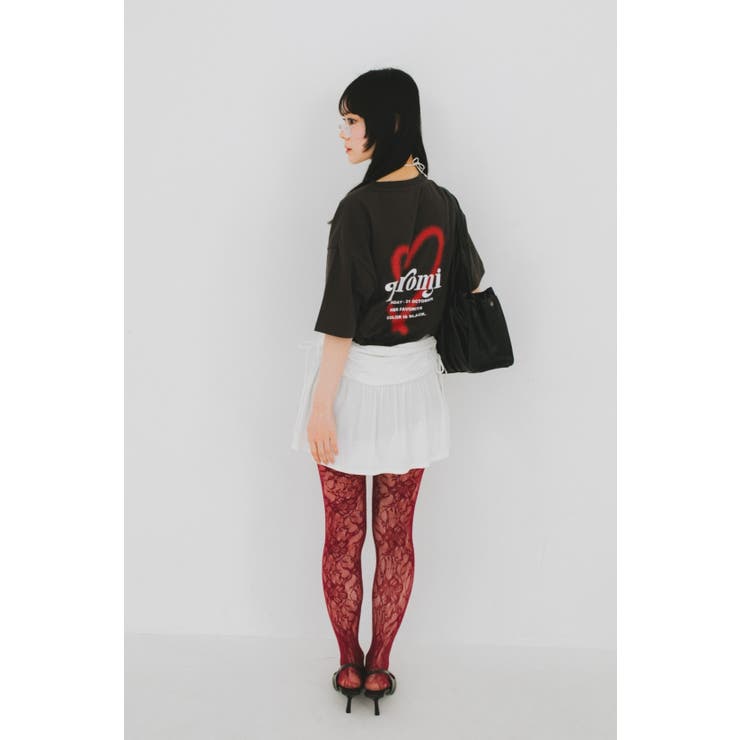 《メロクロコラボ》ハートモチーフTシャツ | nemne | 詳細画像7 