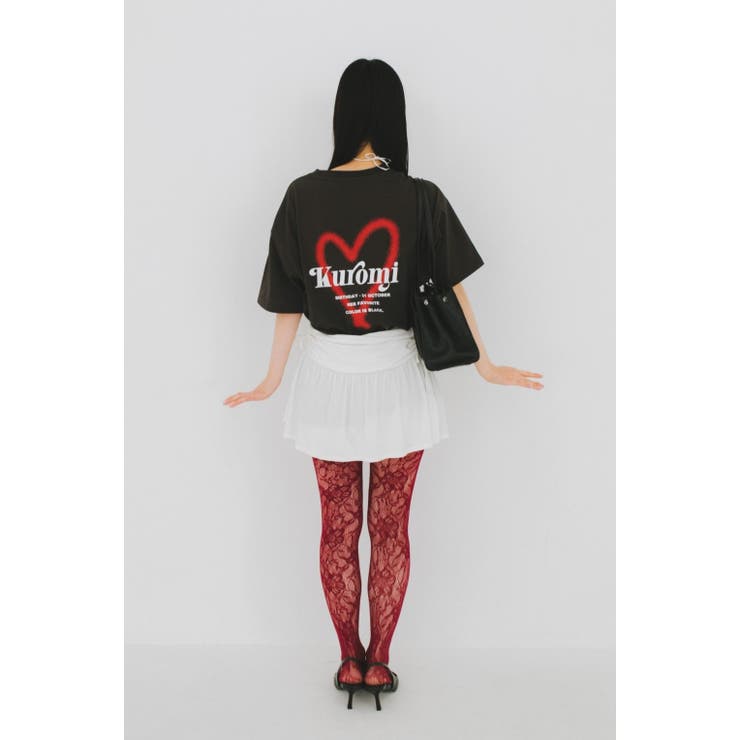 《メロクロコラボ》ハートモチーフTシャツ | nemne | 詳細画像8 