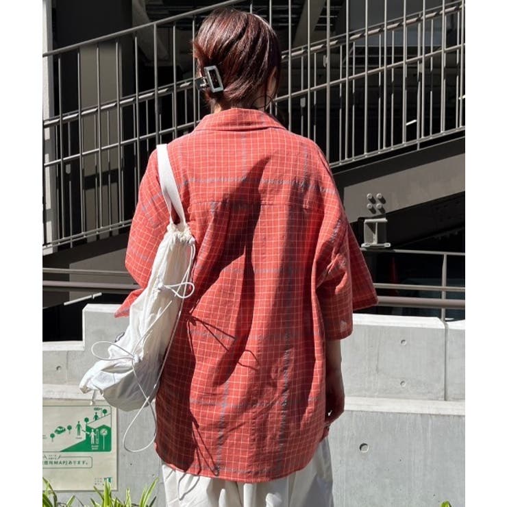 アソート柄オーバーシャツ | nemne | 詳細画像16 