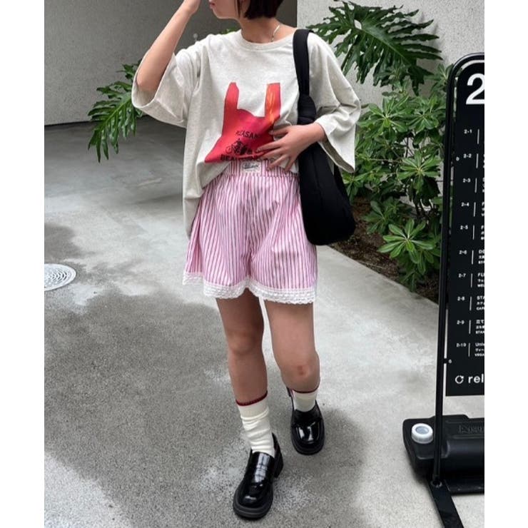 レース付きショートパンツ[品番：ORYW0000027]｜nemne（ネンネ
