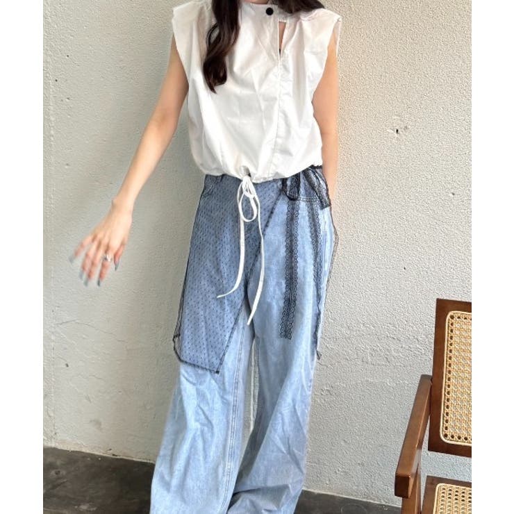 【Delfy】裾ギャザーノースリデザインPO | nemne | 詳細画像5 