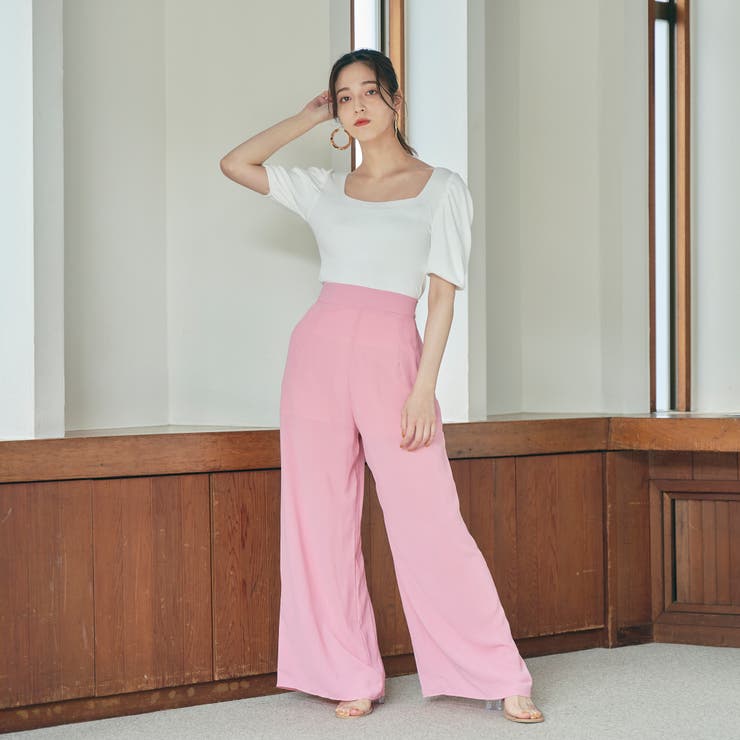 スクエアネックパフスリーブニット[品番：ORGW0000078]｜Ada.（エイダ