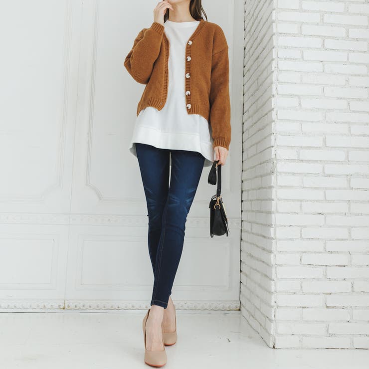 ボリュームローゲージカーディガン オーバーサイズ ゆったり | Ada. | 詳細画像20 