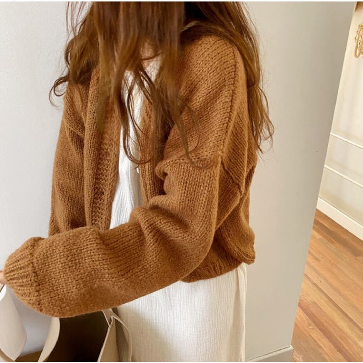 ボリュームローゲージカーディガン オーバーサイズ ゆったり | Ada. | 詳細画像25 