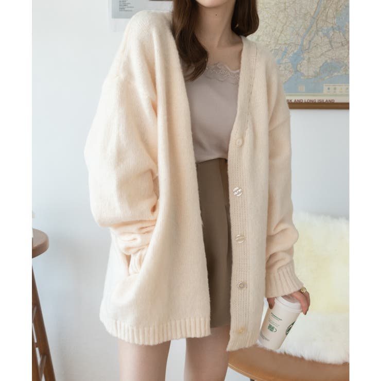 モヘアタッチカーディガン 春 春服[品番：ORGW0000211]｜Ada