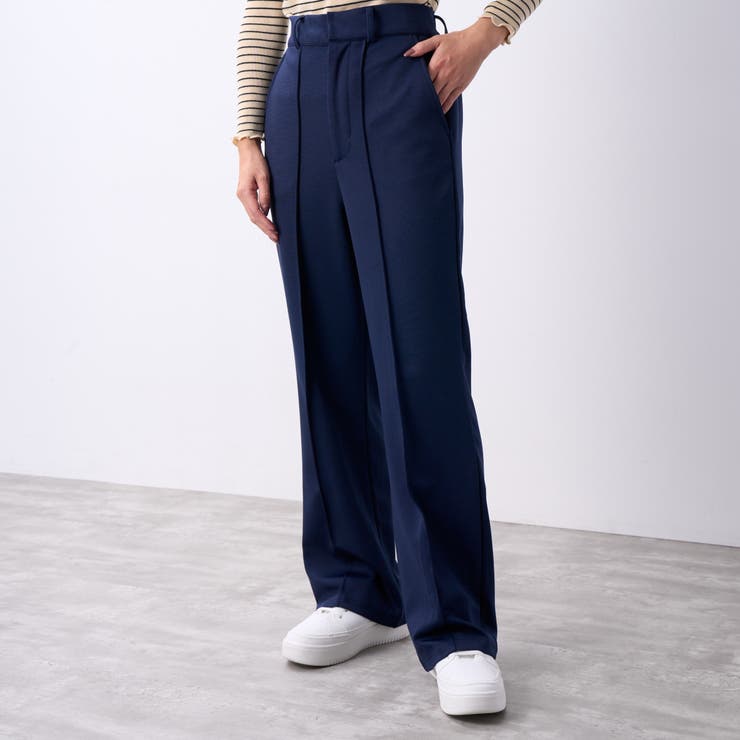 センタープレス ストレートパンツ 秋[品番：ORGW0000199]｜Ada
