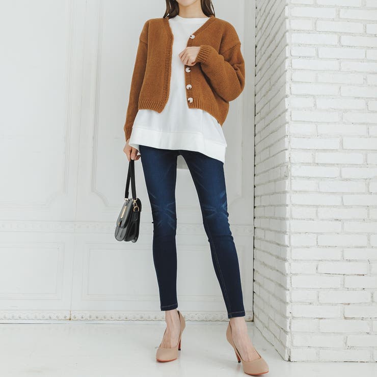ストレッチシンプルスキニー デニム 美脚[品番:ORGW0000196 ストレッチシンプルスキニー デニム 美脚[品番:ORGW0000196