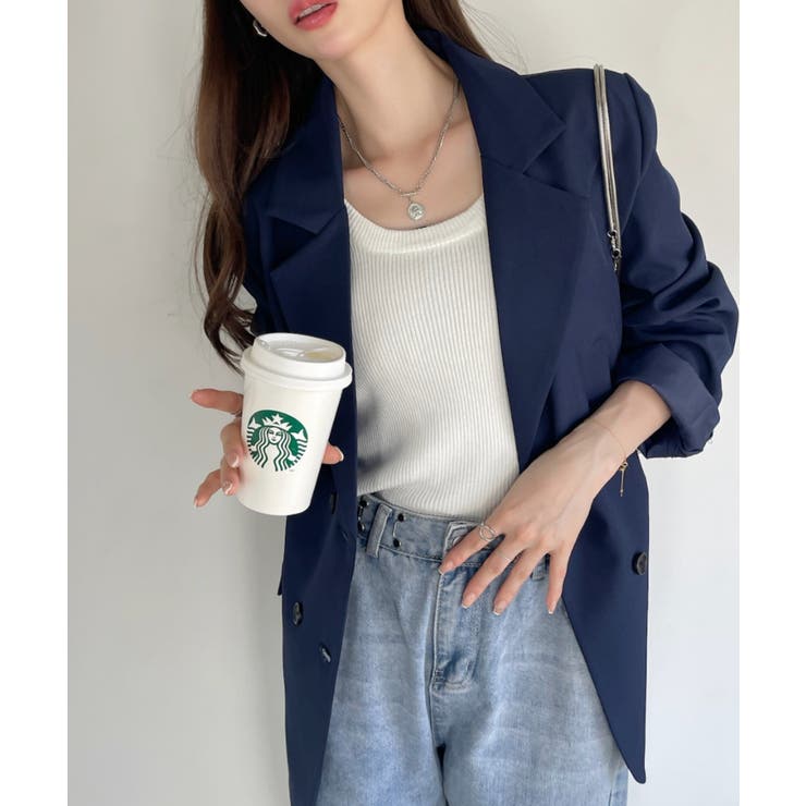 テーラードジャケット ダブルボタン オーバーサイズ | Ada. | 詳細画像22