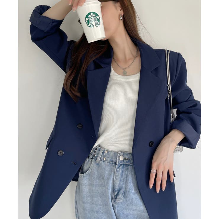 テーラードジャケット ダブルボタン オーバーサイズ | Ada. | 詳細画像26