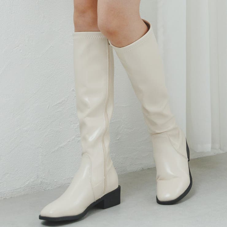 ヒールロングブーツ 太ヒール ロング[品番：ORGW0000275]｜Ada