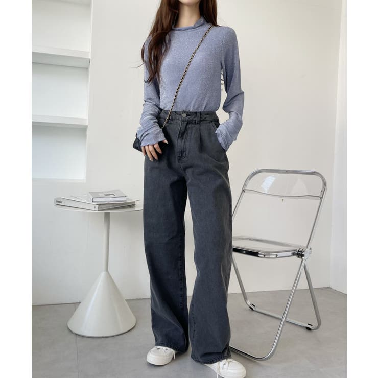 ヴィンテージライク ストレート デニムパンツ[品番：ORGW0008579]｜Ada