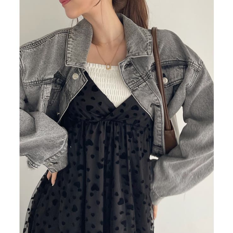 フリルヘムチュールキャミワンピース(F OFF WHITE): ONEPIECE