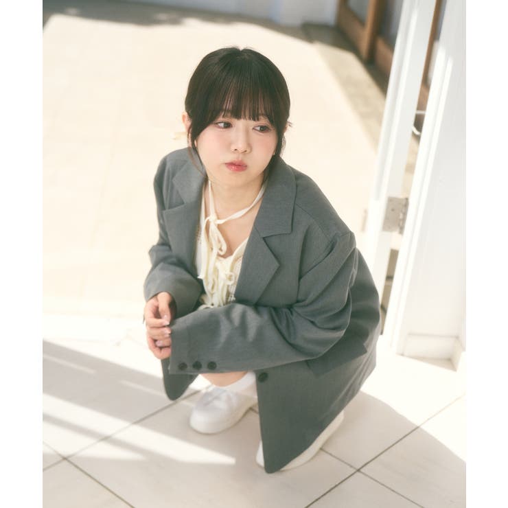 【Set up 対応】オーバーサイズ テーラード ジャケット | Ada. | 詳細画像4 