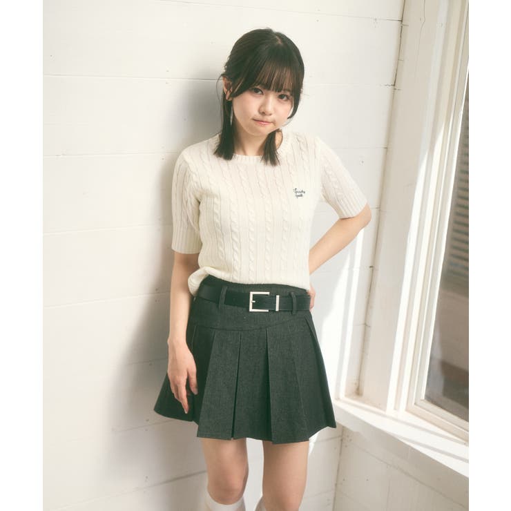 新品 半袖 ケーブル サマーニット[品番：ORGW0008786]｜Ada.（エイダ Mサイズ