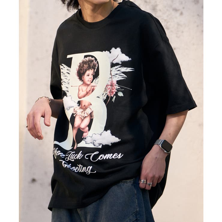 エンジェル デザイン フロントプリント 半袖Tシャツ | Good Riddance | 詳細画像1 