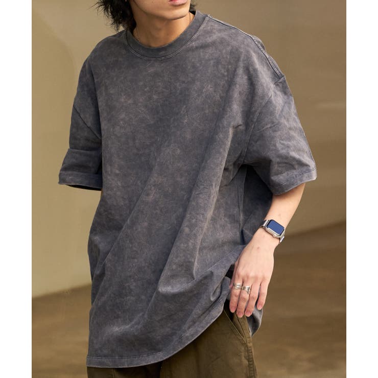 ヴィンテージ風 シンプル 半袖Tシャツ[品番：ORGW0008705