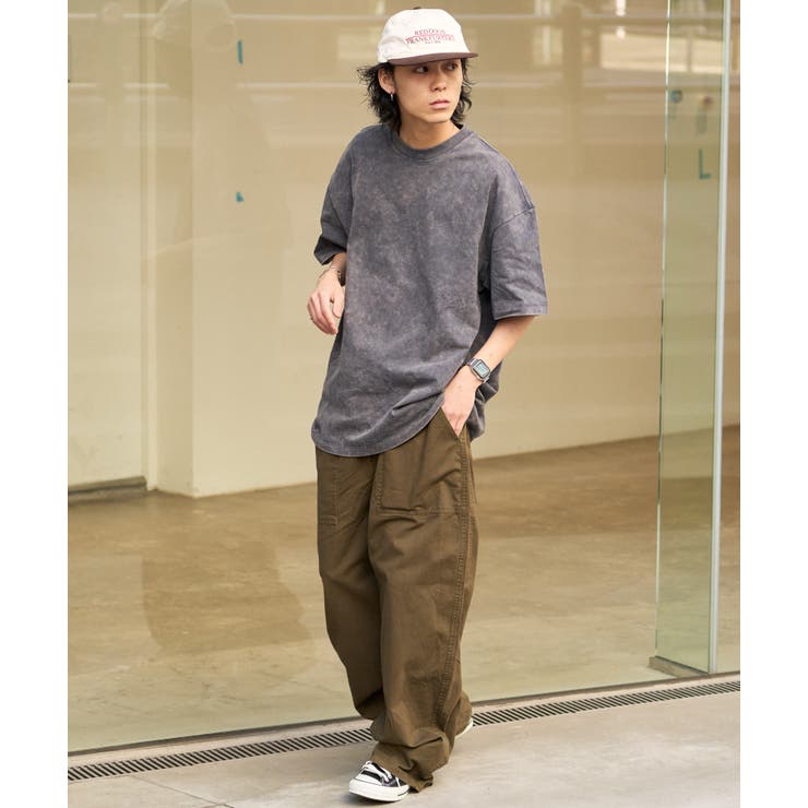 ヴィンテージ風 シンプル 半袖Tシャツ[品番：ORGW0008705]｜Good