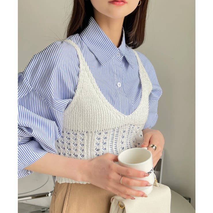 透かし編み ニット ビスチェ[品番：ORGW0008674]｜Ada.（エイダ）のレディースファッション通販｜SHOPLIST（ショップリスト）