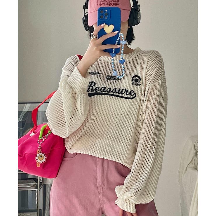 【新品未使用】Ameri メッシュオーバートップス Ameri VINTAGE - AMERI フォイルプリントメッシュオーバー