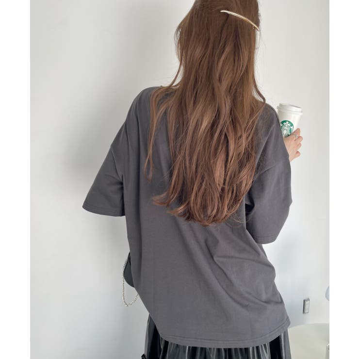 箔プリント ビッグTシャツ | Ada. | 詳細画像14 