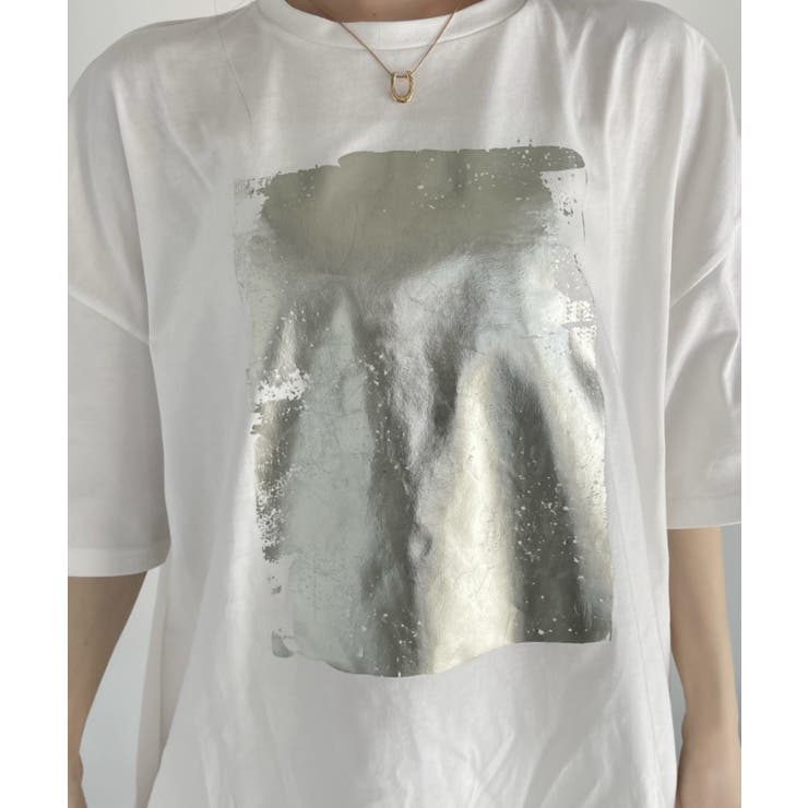 箔プリント ビッグTシャツ | Ada. | 詳細画像19 