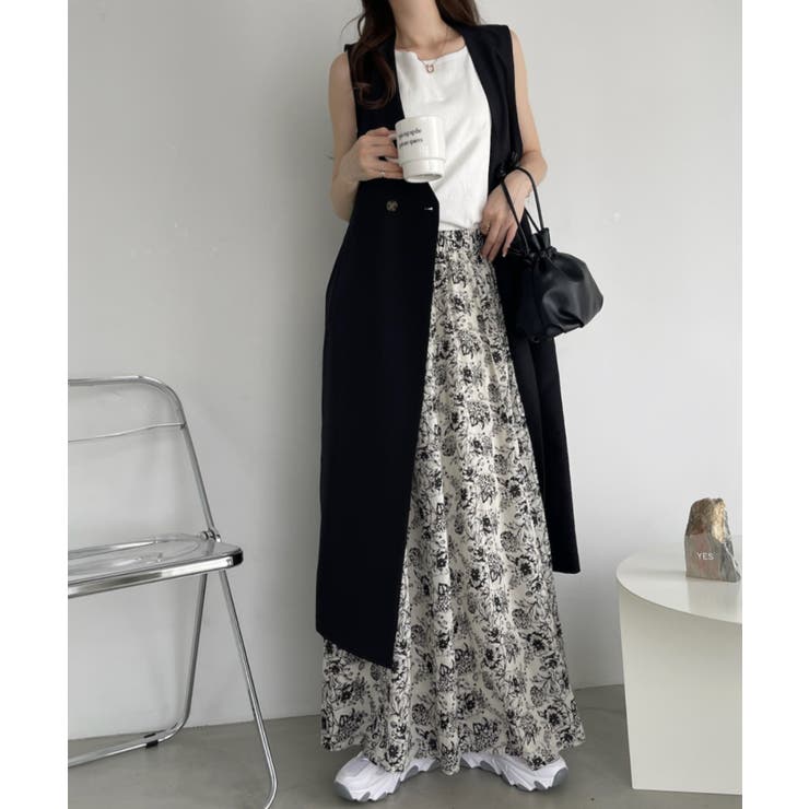 ♡CARVEN♡未使用♡フラワープリント フレアスカート 多色 36サイズ