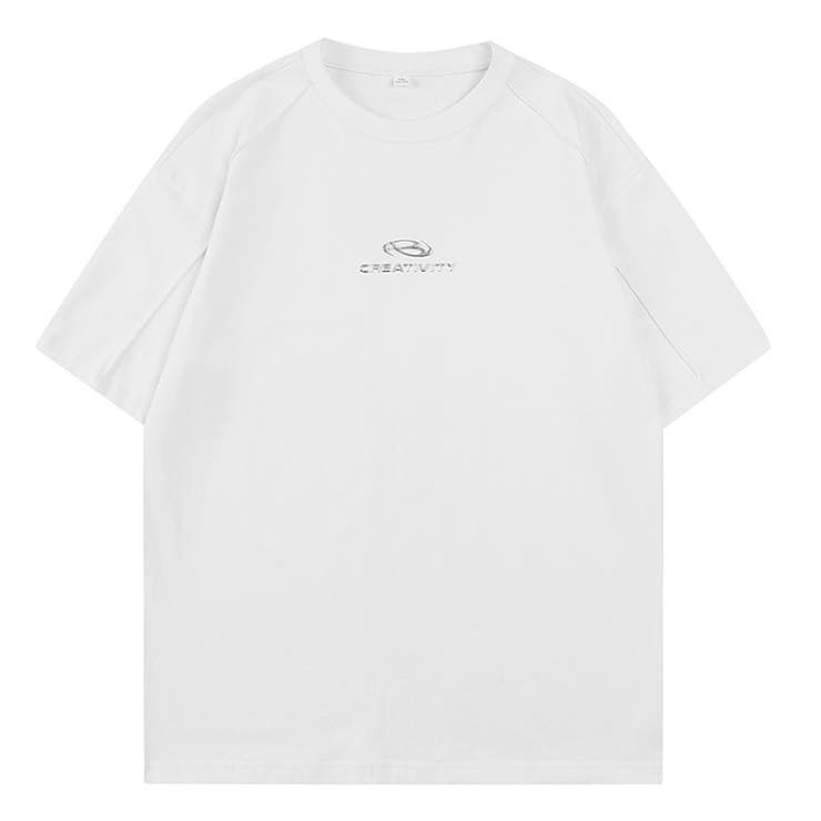 ワンポイントメタリックロゴ Tシャツ[品番：ORGW0008817]｜Good