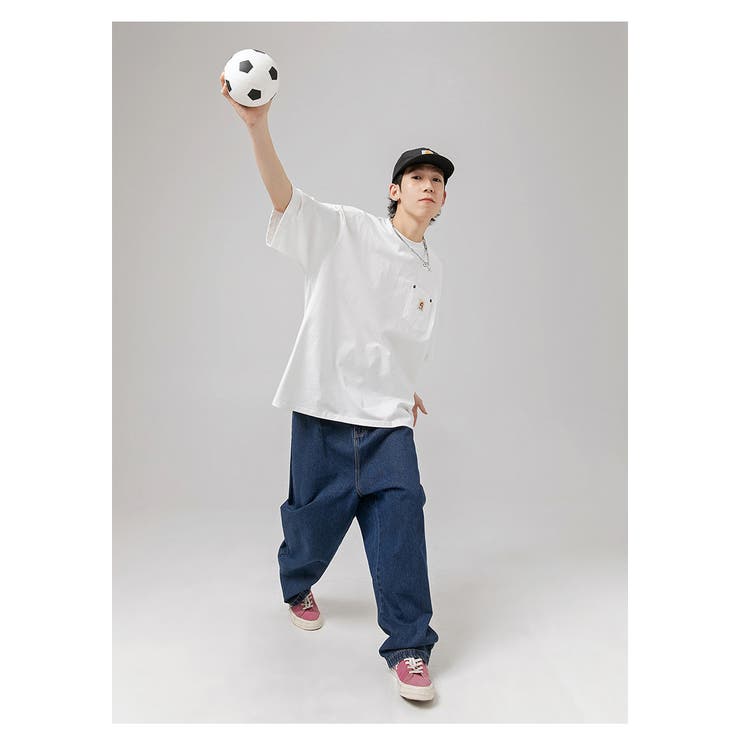 胸ポケット カジュアルスタイル ワンポイント Tシャツ[品番