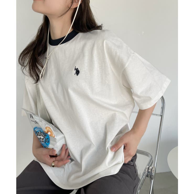 U.S. POLO ASSN. ワンポイント刺繍 オーバーサイズ ビッグT | Ada. | 詳細画像1 