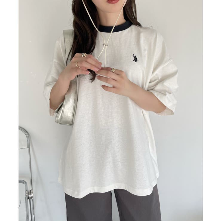U.S. POLO ASSN. ワンポイント刺繍 オーバーサイズ ビッグT | Ada. | 詳細画像11 