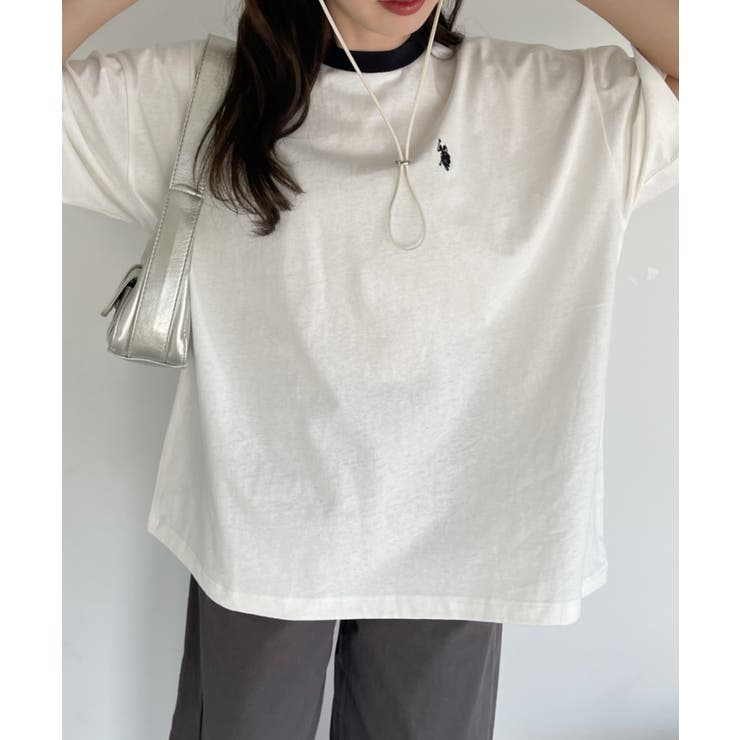 U.S. POLO ASSN. ワンポイント刺繍 オーバーサイズ ビッグT | Ada. | 詳細画像12 